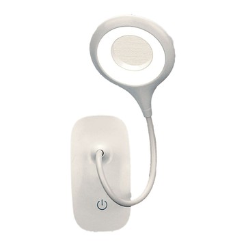 智能觸摸調光夾燈 ABS材質 LEDx20 USB充電 燈頭直徑9cm