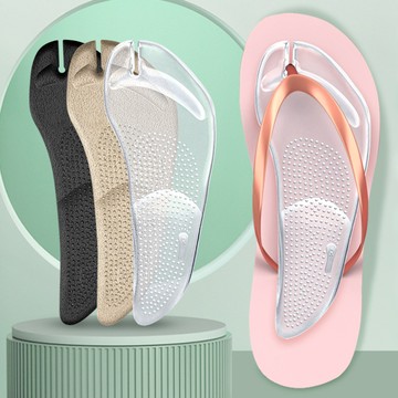 los1655人字拖夾腳墊舒適自黏夾腳拖鞋涼鞋墊足弓支撐軟底防滑減震半墊