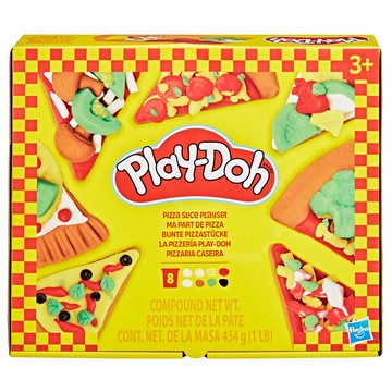 Hasbro 孩之寶 Play-Doh 培樂多 創意披薩切片遊戲組  混合顏色  454g  1個