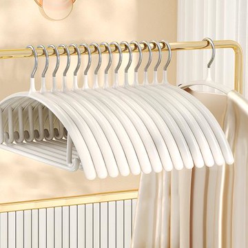 Mr.box 100入覆膜弧形浸塑防滑無痕衣架(乾濕兩用 晾衣架 曬衣架 收納架) 多色可選