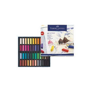 FABER-CASTELL 輝柏 創意工坊粉彩軟性【短型】48色/盒 128248【APP滿額下單4%點數(單一帳號最高1000點)】7/31止
