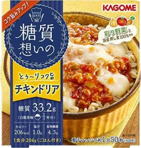 カゴメ 糖質想いの チキンドリア (国産押し麦100%使用) 206g×6個