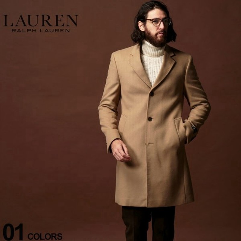 ローレン ラルフローレン コート メンズ Lauren Ralph Lauren チェスターコート ウール カシミヤ混 キャメル ブランド アウター ビジネス Rlluther9f 通販 Lineポイント最大0 5 Get Lineショッピング