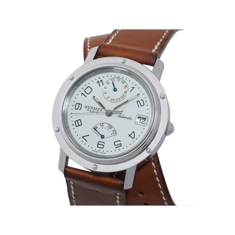 ◇ミウラ◇ エルメス HERMES クリッパー パワーリザーブ ドゥブルトゥール CL5.710 □C刻印 仕上/OH済 | LINEブランドカタログ