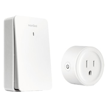 MoniSee 莫尼希 智能控制無線開關+電源插座 433Mhz 耐燃改性塑  1個