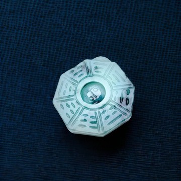 【乾坤太極】飄綠花翡翠八卦吊飾 | 天然緬甸翡翠A貨 | 送禮