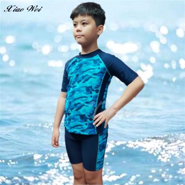舒沛品牌 兒童二件式短袖泳裝/水母衣 NO.S203018