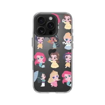 iPhone 16 Pro Clear Case（相機按鈕） 透明 - 迪士尼-公主系列 Disney Princess - Q版-迪士尼公主