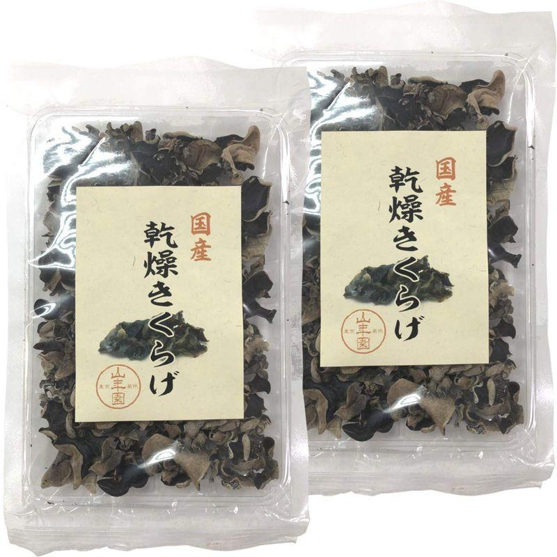 国産乾燥きくらげ 40g×2袋セット 巣鴨のお茶屋さん 山年園