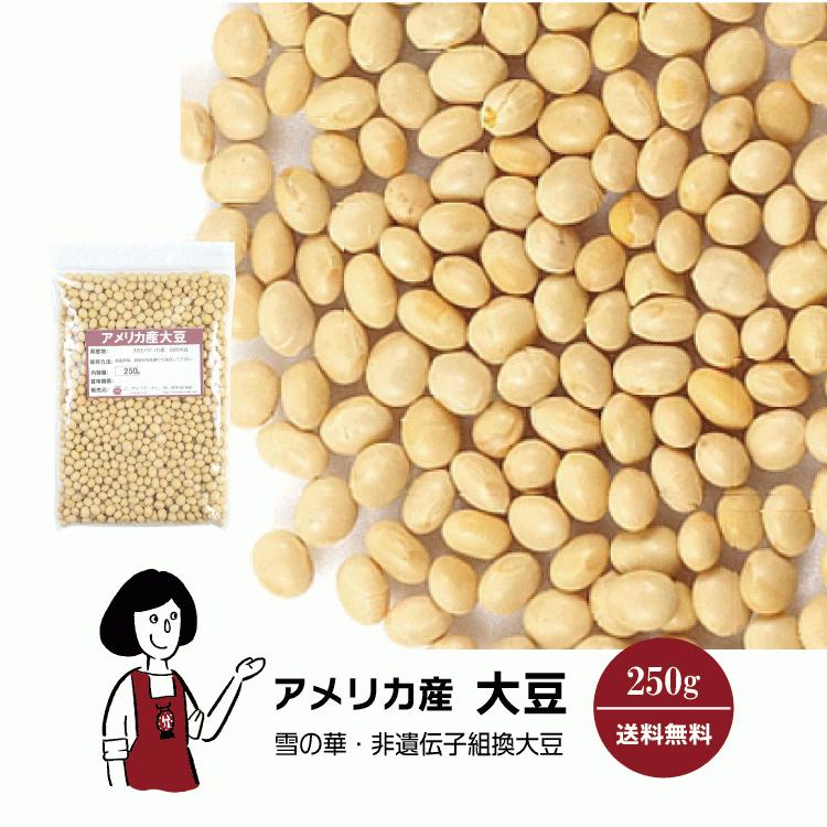 アメリカ産 大豆 250g   チャック付