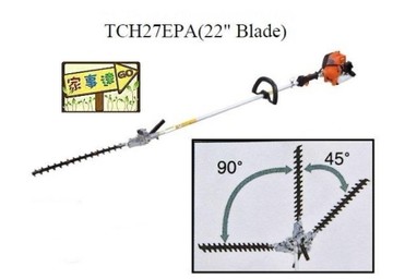[ 家事達 ] 日本田中-TCH27EPA/2400mm 長柄修籬機 22” 特價--