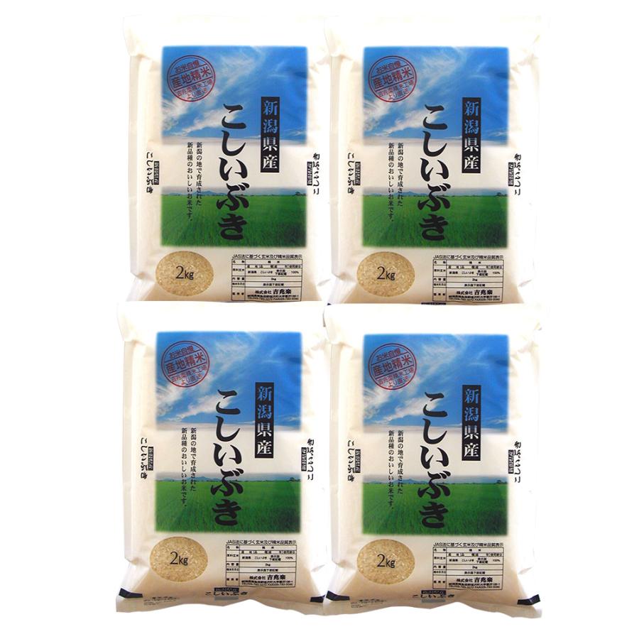 新潟 雪蔵仕込 こしいぶき 2kg×4 お米 お取り寄せ お土産 ギフト プレゼント 特産品