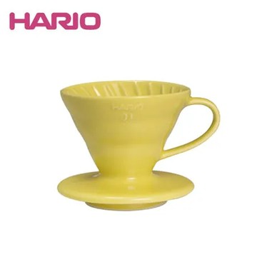 HARIO V60檸檬黃01彩虹磁石濾杯 VDC-01-YEL-EX(1~2杯用)