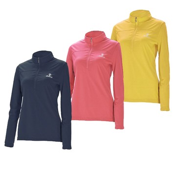 WILDLAND 女 Polartec pd格狀抗臭zip長袖衣.上衣/POLARTEC POWER DRY吸濕快乾/P1619