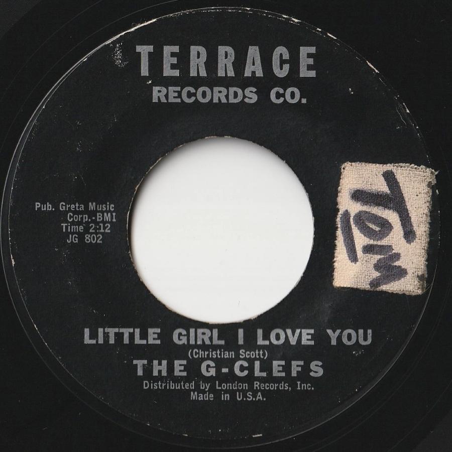 G-Clefs I Understand (Just How You Feel)   Little Girl I Love You Terrace US 45-7500 201181 RB RR レコード 7インチ 45