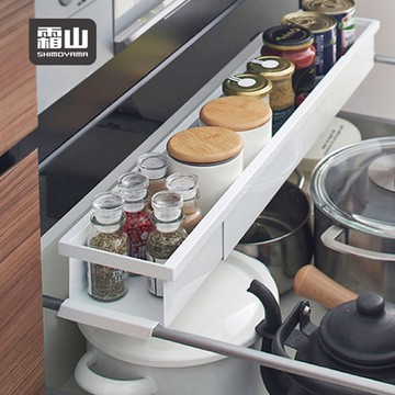 日本霜山 廚房用伸縮式抽屜分隔置物架