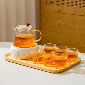 泡茶壺玻璃茶壺家用茶水分離加厚耐高溫煮茶器茶具套裝養生花茶壺