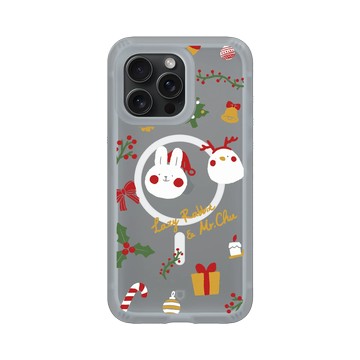 iPhone 15 Pro Max AirX 流變灰 - 懶散兔與啾先生 Lazy Rabbit and Mr.Chu - About Christmas