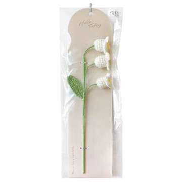 【100 Life Japan Can Do】針織鈴蘭花(白色)(1入)