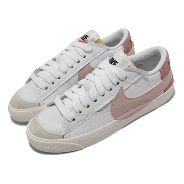 休閒鞋 Wmns Blazer Low 77 Jumbo 女鞋 白 粉 經典款 大Logo 皮革  DQ1470-102