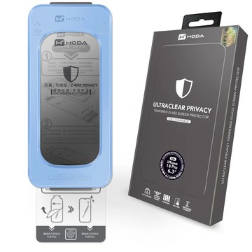 hoda【iPhone 18系列】極透防窺玻璃保護貼(附無塵太空艙貼膜神器)