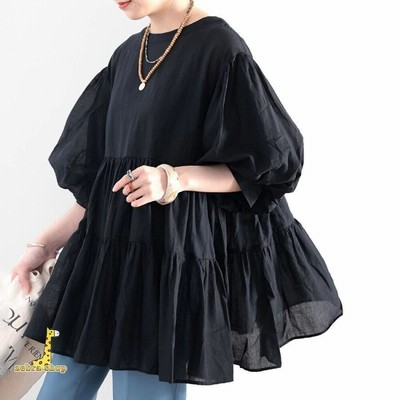 極美品 MaxMara ビジュー 黒 大人可愛い裾フリル チュニック 売り出し 
