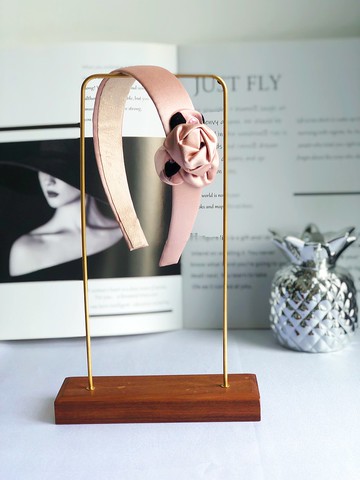 原創粉色玫瑰花花朵髮箍