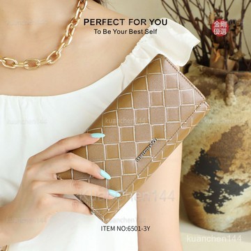 皮夾女 女錢包 女錢包 多卡位 大容量 零錢包 新款女士錢包長款時尚菱格大容量PU錢夾多功能手機包錢包一體 手拿包女 女