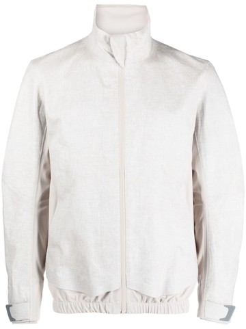 Sease - zip-up linen jacket - men - Polyester/Linen/Flax - L - Neutrals