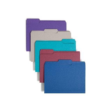 送料無料File Folders, Cut Top Tab, Letter, Deep Assorted Colors, 100 Box (並行輸入品)並行輸入