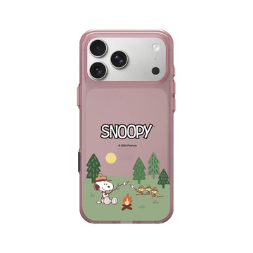 iPhone 17 Pro Max Clear (相機按鈕) 晶醺玫 - 史努比 Snoopy - 露營趣