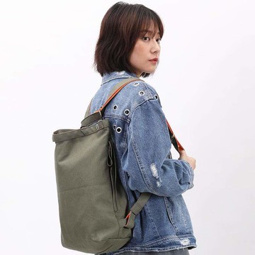 GOURD 葫｜緩急帆布包（中） 黑/湖