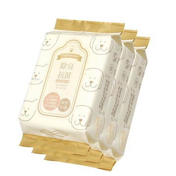Baan 寵物除臭濕巾30抽3包/串