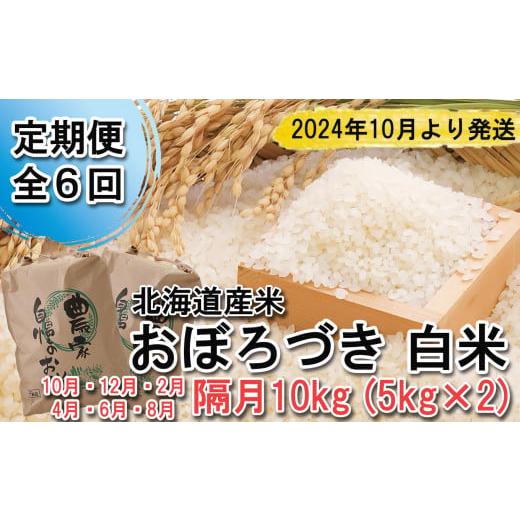 ふるさと納税 北海道 新ひだか町 ＜ 予約 定期便 全6回 ＞ 北海道産 希少米 おぼろづき 白米 計 10kg (5kg×2) ＜2024年10月より配送＞ 新米 お米 米 こめ 北…