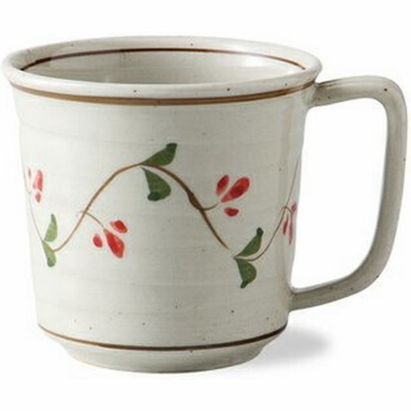 和食器 波佐見焼 おしゃれ かわいい マグカップ 廻り唐草軽量マグ赤 西海陶器 通販 Lineポイント最大get Lineショッピング