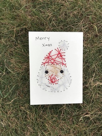 超觸感鋁線立體聖誕卡片~聖誕小老公聖誕快樂