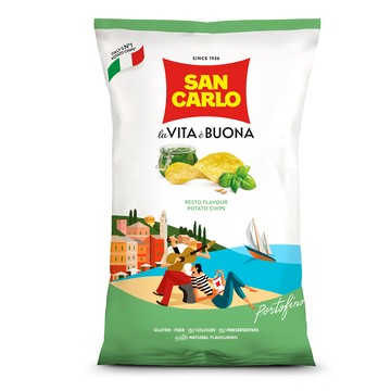義大利San Carlo洋芋片-青醬風味