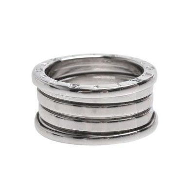 BVLGARI 經典B.ZERO1系列18K金四環戒指(銀色#56)