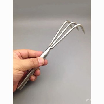 【2236人收藏】不銹鋼三齒耙子家用花盆鬆土二齒耙尖頭園藝種花工具結實小耙🔥509🔥 FIFL