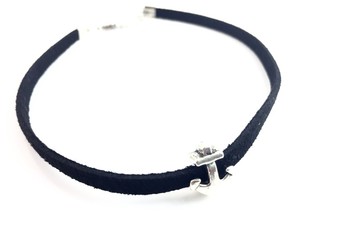 「銀色船錨頸鍊」