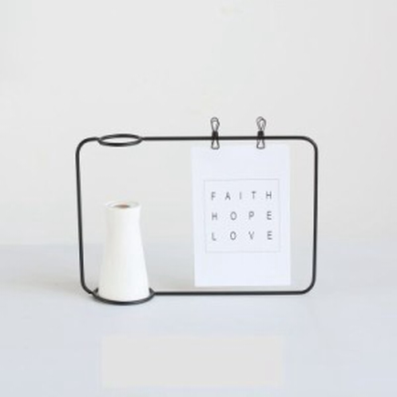 フラワーベース メモクリップ 一輪挿し ワイヤースタンド スタイリッシュ ブラック 通販 Lineポイント最大1 0 Get Lineショッピング