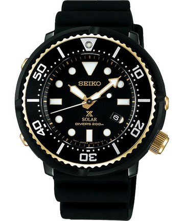 seiko SK037  精工錶 Prospex V147-0BB0SD(SBDN028J) 黑金鮪魚罐頭太陽能限量腕錶/黑面46mm｜樂天全館特惠中★指定刷卡回饋10%