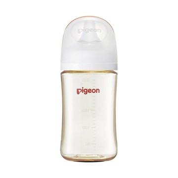 貝親 第三代母乳實感PPSU奶瓶240ml-純淨白