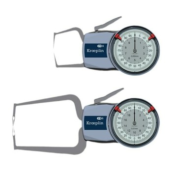 卡規 內卡規 工業用卡規 精密五金器具德國kroeplin古沃匹林D450 指針式外徑卡規D450S 測量范圍0-50mm