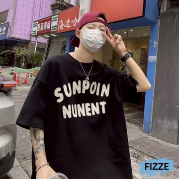 『現貨‧隔日到貨』高品質‧純棉短袖上衣 T恤  純棉T恤 短袖t恤 男生T恤 情侶百搭款 ATC19【FIZZE】