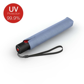 U.200 超輕薄黑膠防曬自動傘-(多色可選) Navy with black coating