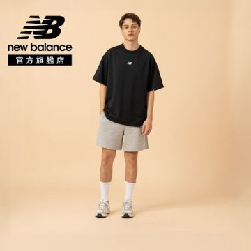 【New Balance】快乾排汗短袖上衣_男性_黑色_MT6145W6BK