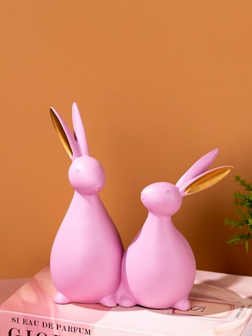 新品上架~酒柜裝飾品創意禮品電視柜擺件生日禮物辦公桌客廳可愛兔子擺件- 雙11全館免運