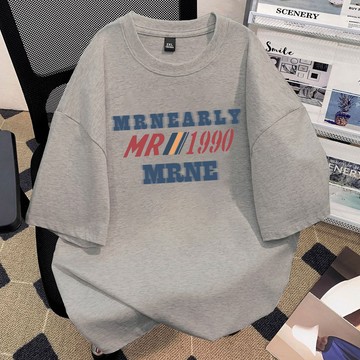 【現貨！速發】潮牌印花短袖t恤 美式上衣 重磅純棉男生上衣 寬鬆 大尺碼T恤 夏季男t恤 oversize短袖上衣