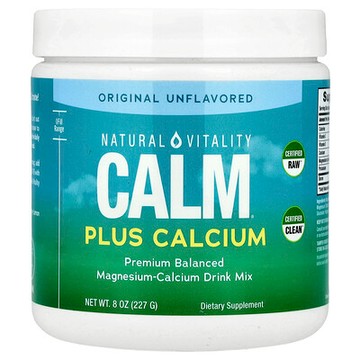 Natural Vitality, CALM® 加鈣，鎂-鈣飲品混合物，原味無香，8 盎司（227 克）